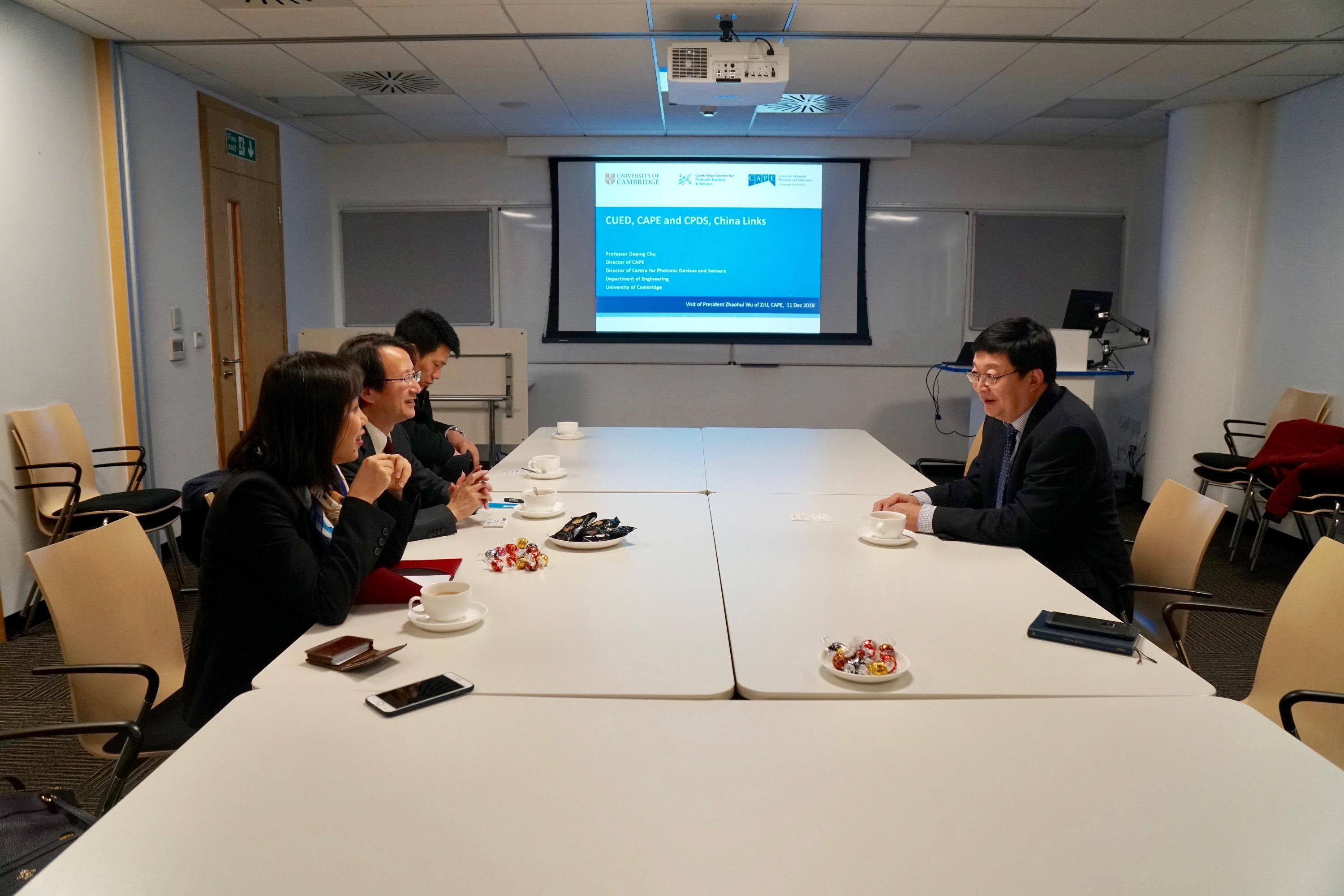 President of Zhejiang University, Professor Zhaohui Wu visited CPDS (2018.12.12)